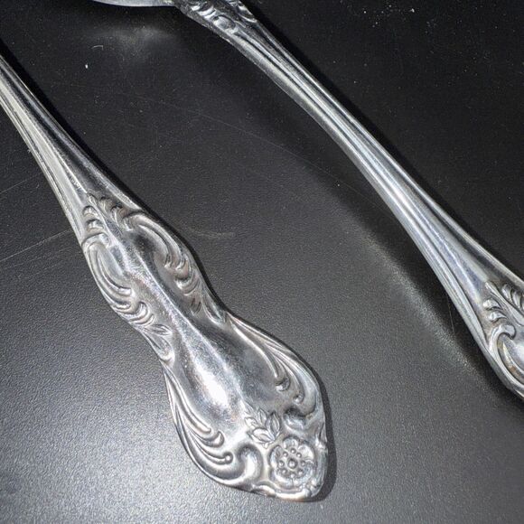 Easterling Valhalla Teaspoon Spoon Stainless Vintage Japan Set of 4 1950s - Picture 3 of 5